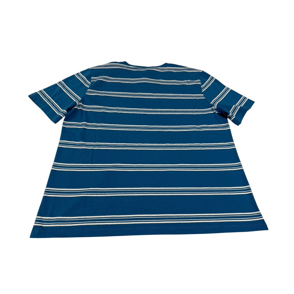 Kule The Modern Tee Women’s M White & Blue Striped Short Sleeve Casual Preppy - Picture 2 of 12
